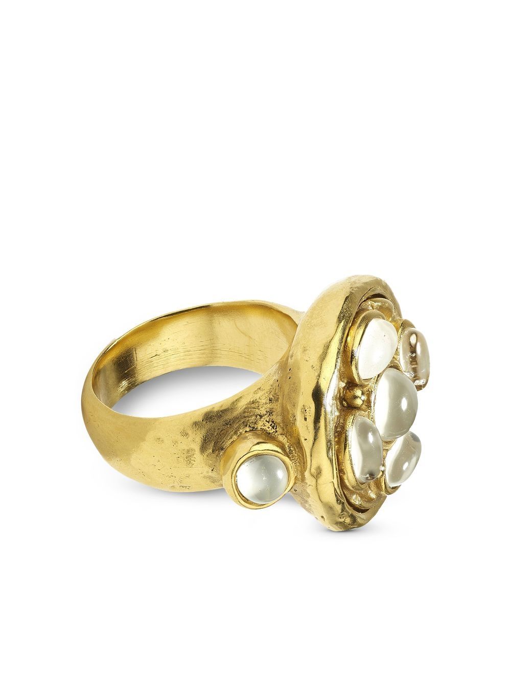 Goossens quartz-embellished finger ring - Gold von Goossens