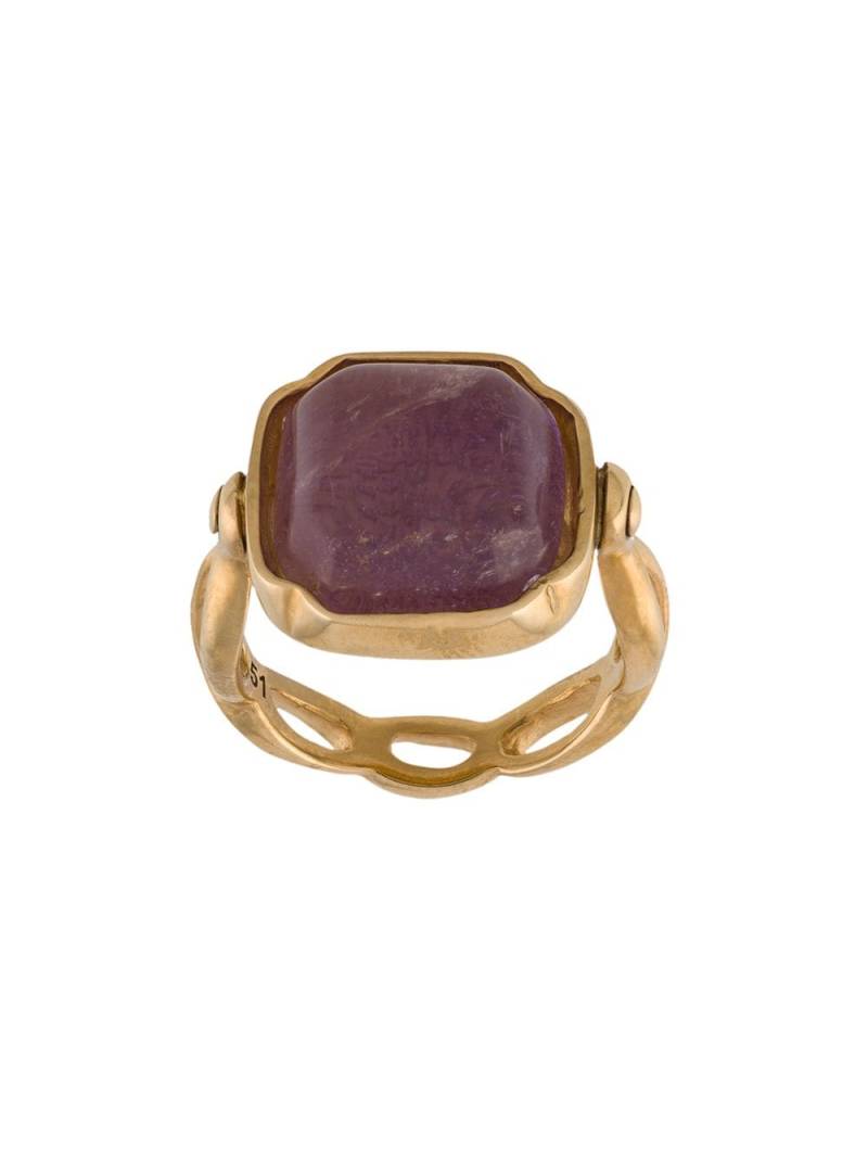 Goossens square Cabochons ring - Gold von Goossens