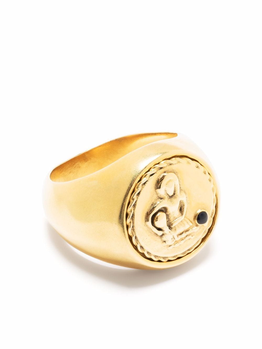 Goossens talisman aquarius signet ring - Gold von Goossens