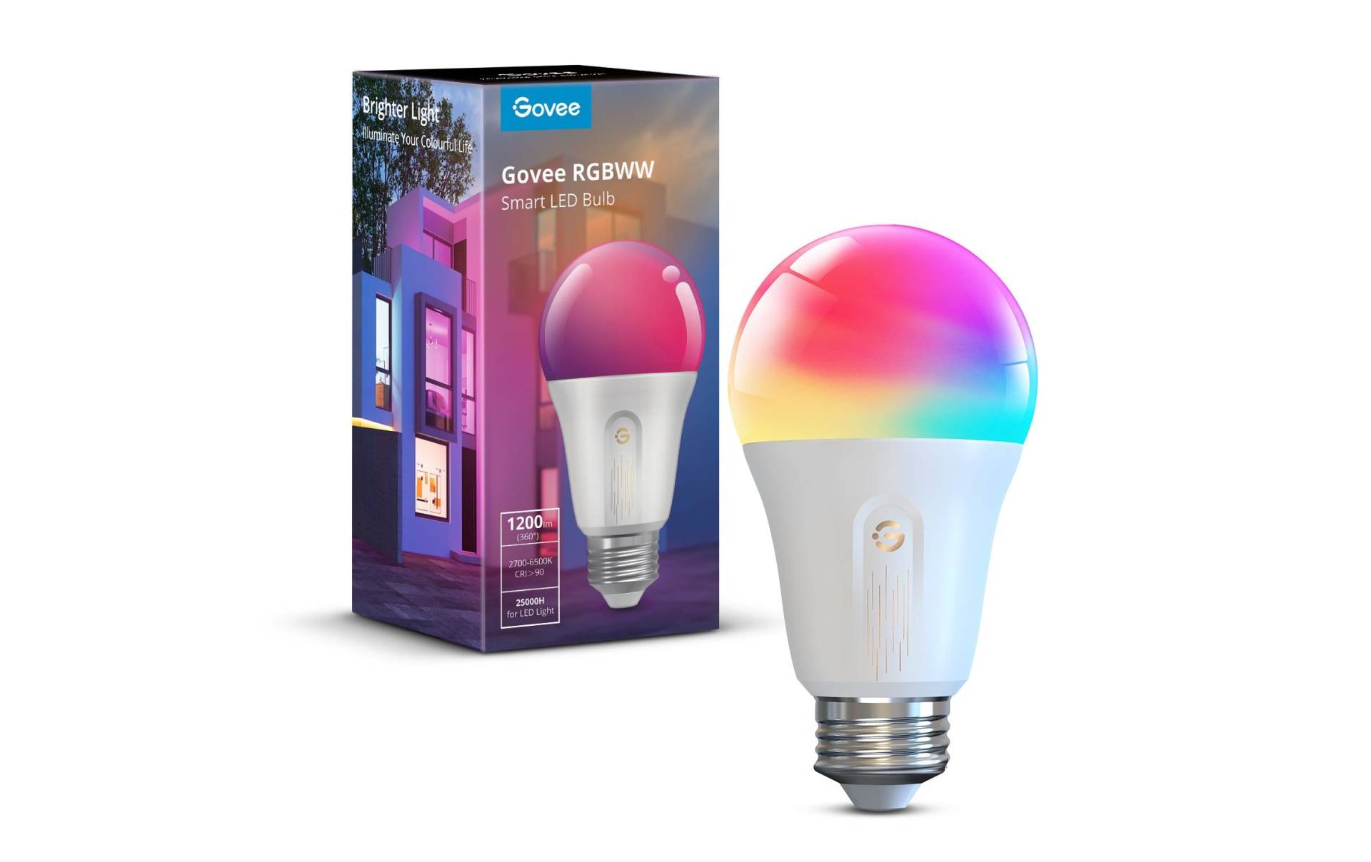 Govee Spezialleuchtmittel »Smart E27, -2700«, E27, Farbwechsler Govee Spezialleuchtmittel »Smart E27, -2700«, E27, Farbwechsler von Govee