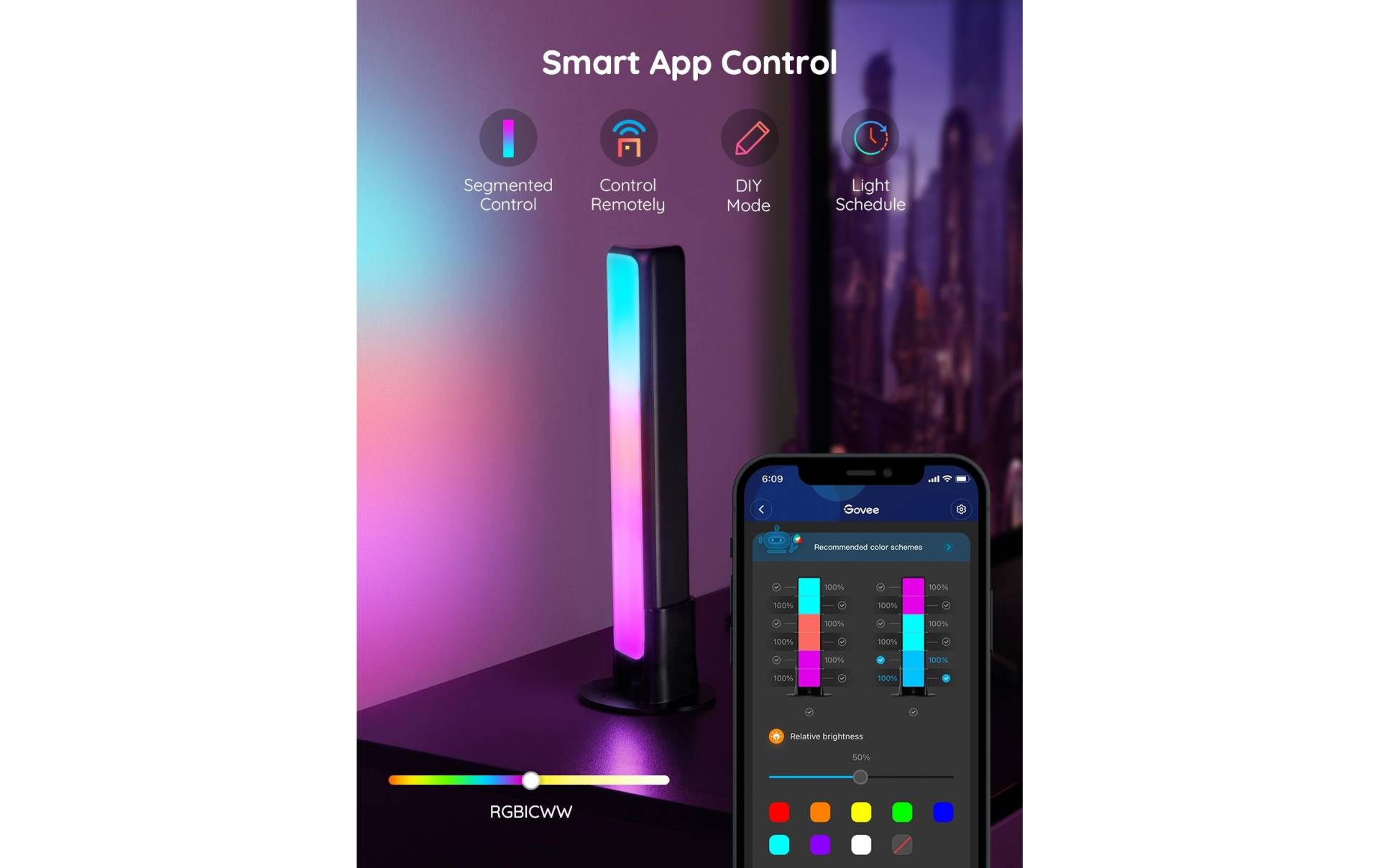 LED Deckenleuchte »Govee Flow Plus RGBICW« LED Deckenleuchte »Govee Flow Plus RGBICW« von Govee