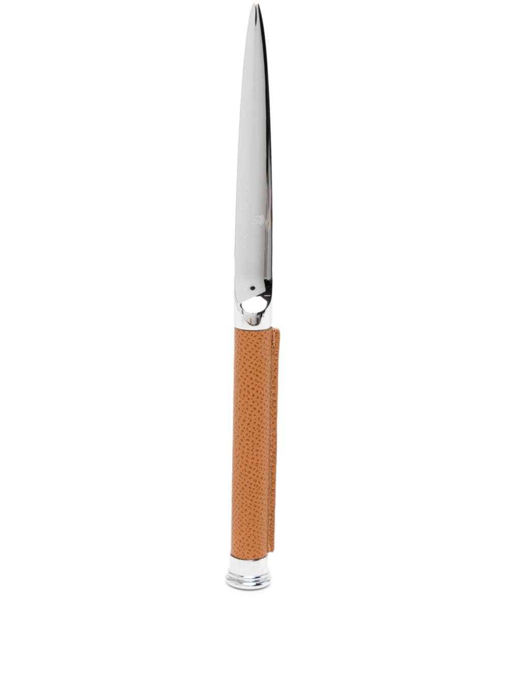 Graf von Faber-Castell Epsom leather letter opener - Silver von Graf von Faber-Castell