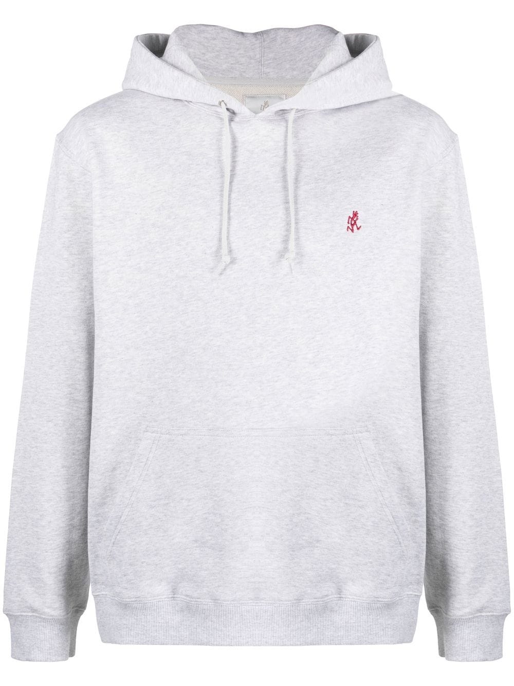 Gramicci logo-embroidered cotton hoodie - Grey von Gramicci