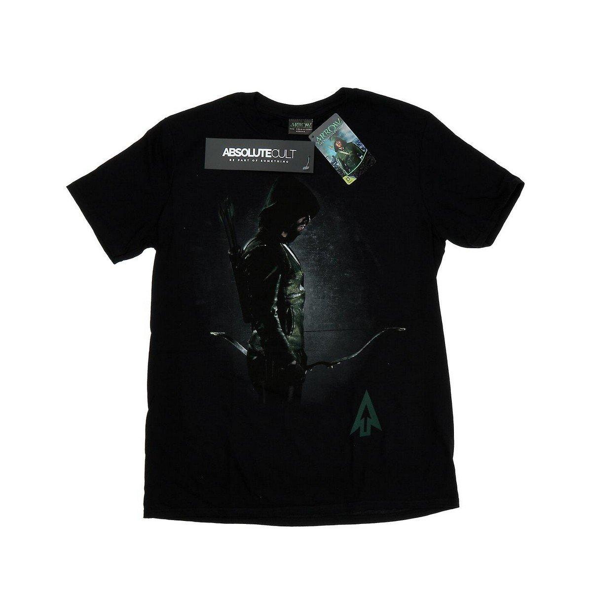 Hooded Focus Tshirt Herren Schwarz L von Green Arrow