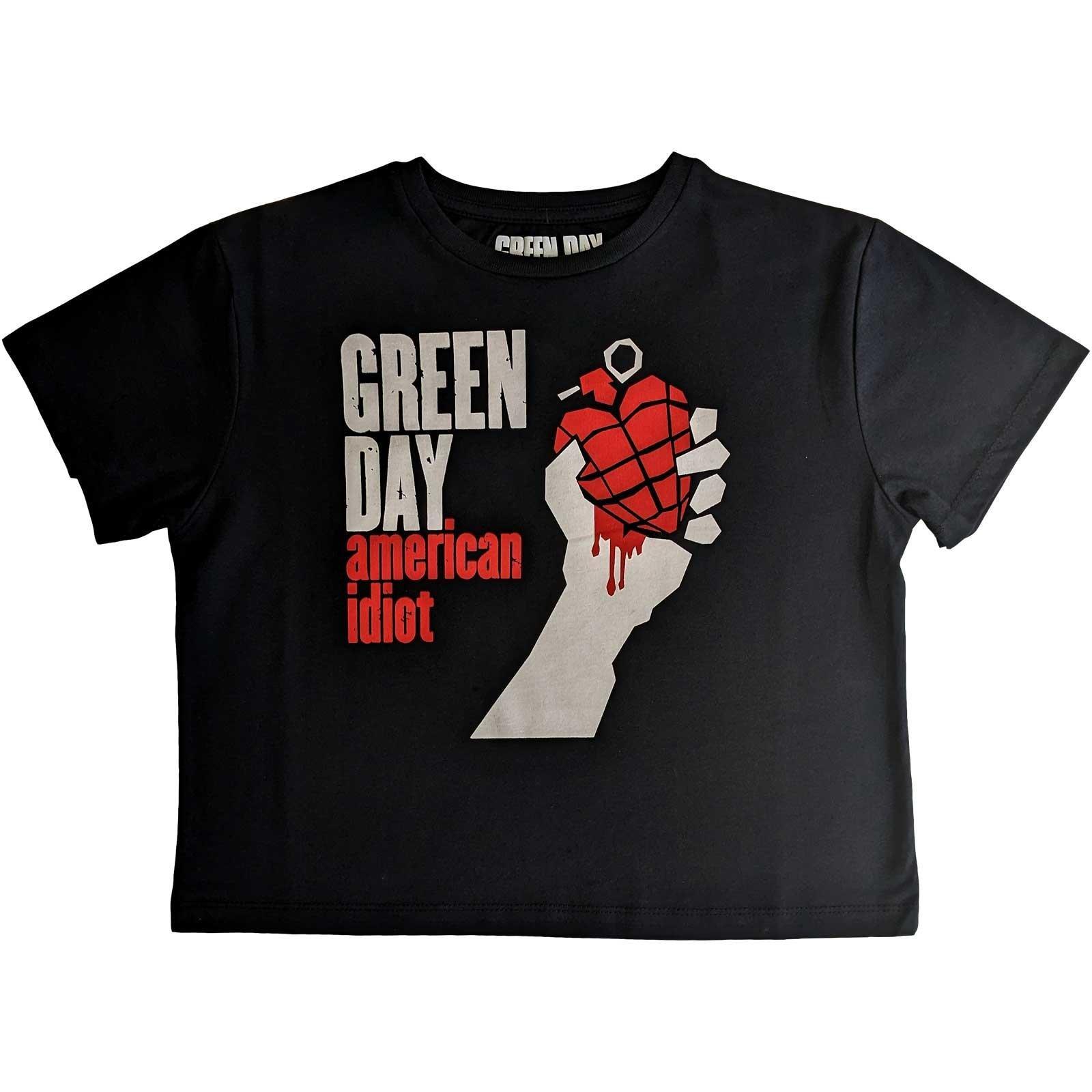 American Idiot Kurzes Top Damen Schwarz M von Green Day