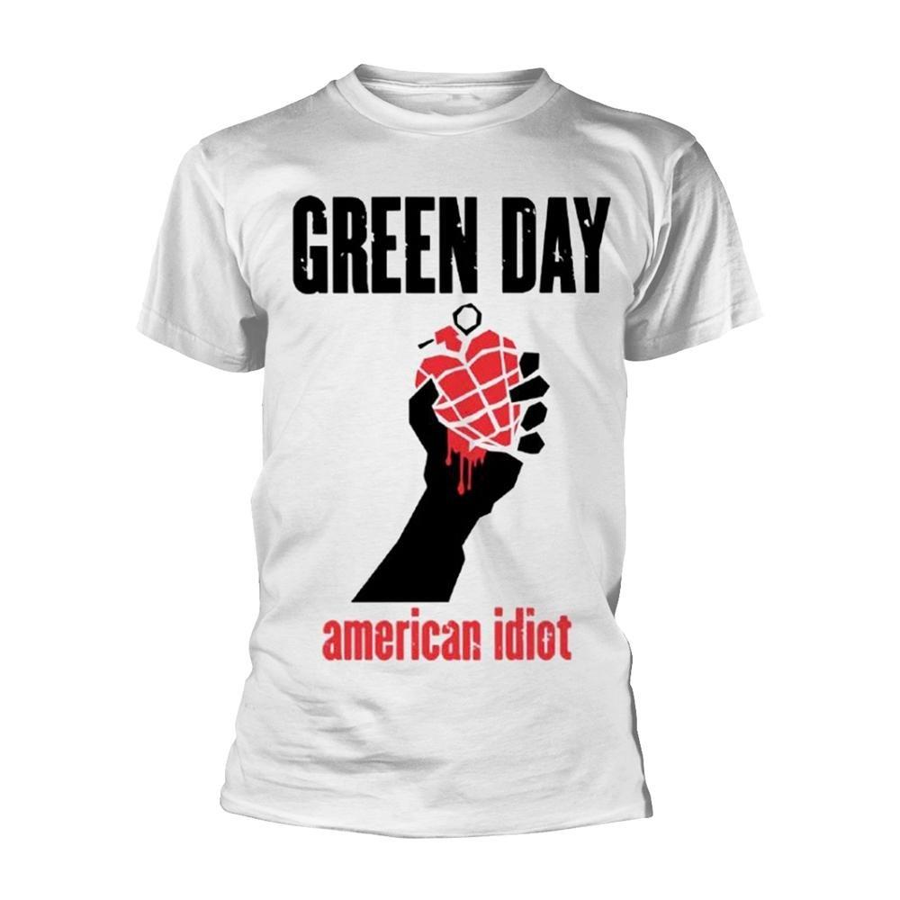 American Idiot Tshirt Damen Weiss L von Green Day