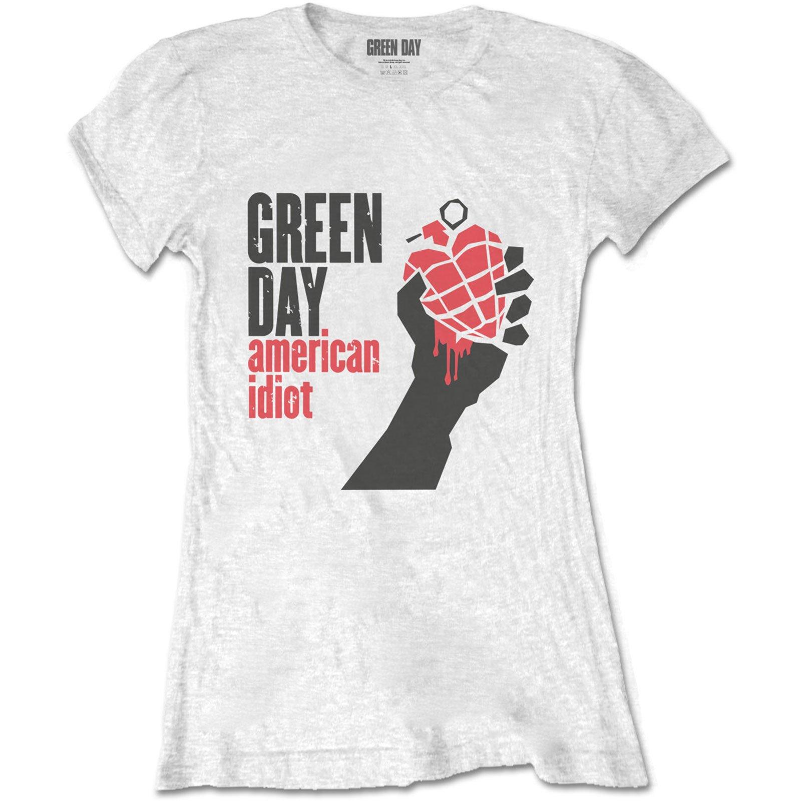 American Idiot Tshirt Damen Weiss XL von Green Day