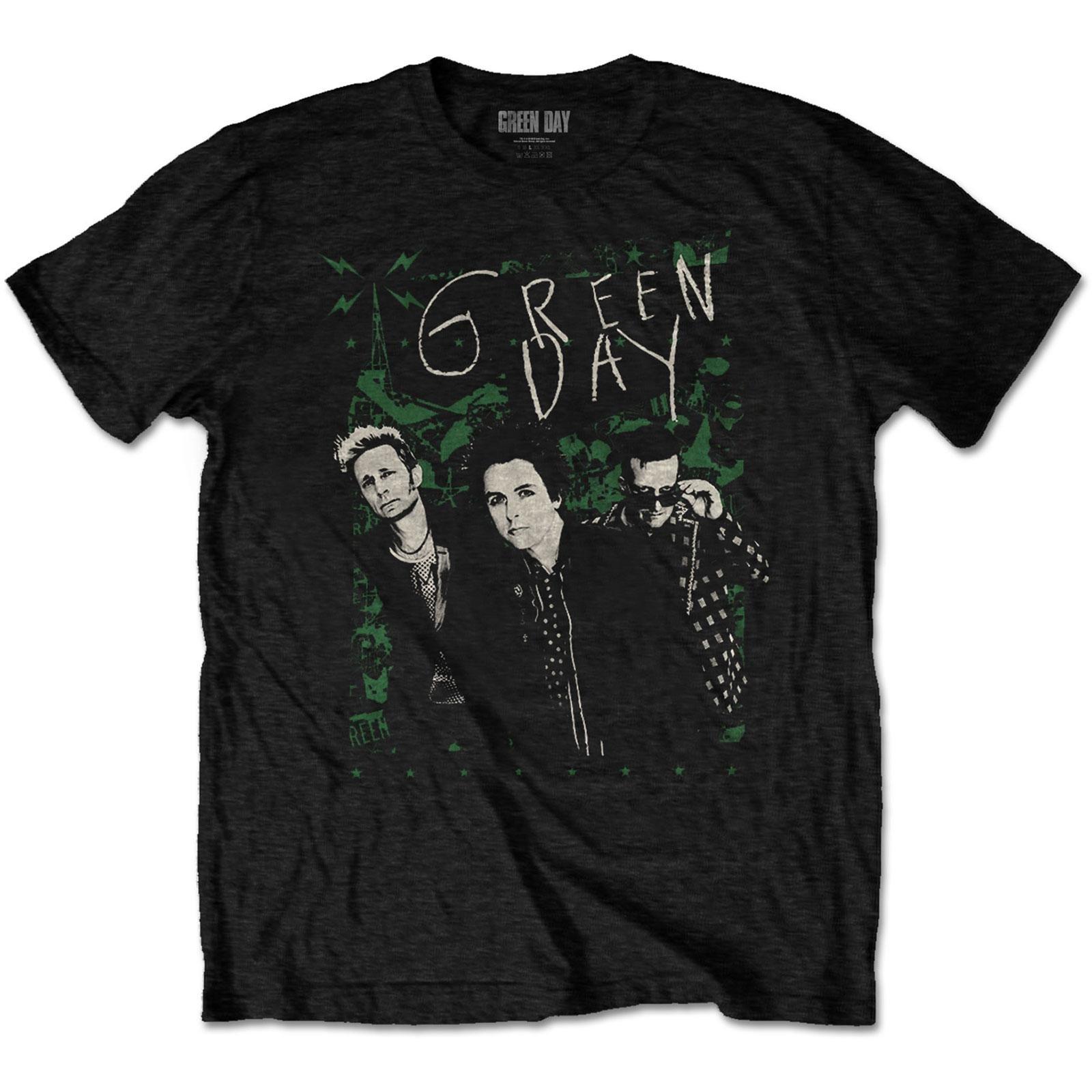 Green Lean Tshirt Damen Schwarz L von Green Day