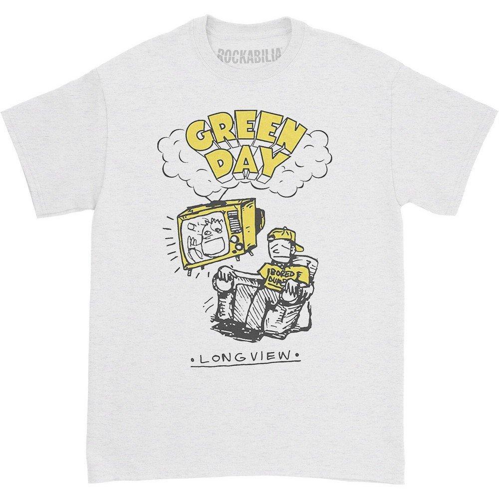 Longview Doodle Tshirt Damen Weiss L von Green Day