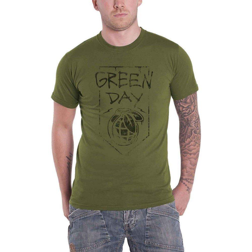 Tshirt Damen Militärgrün M von Green Day