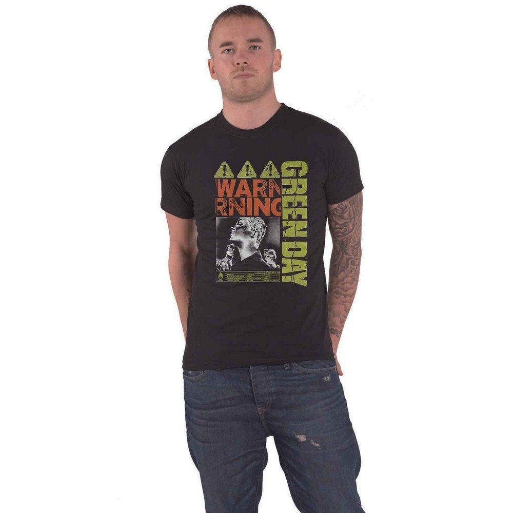 Warning Tshirt Damen Schwarz M von Green Day