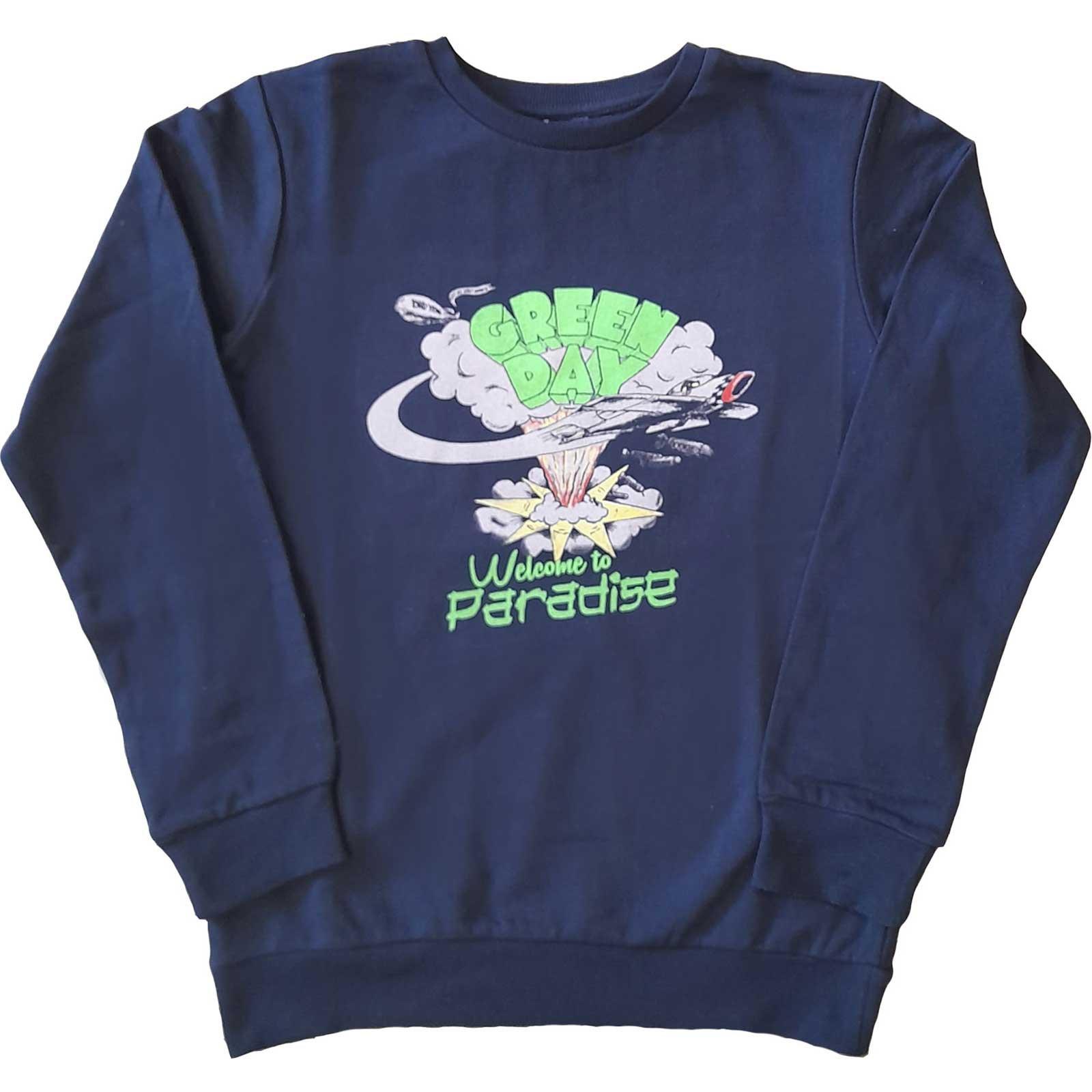 Welcome To Paradise Sweatshirt Mädchen Blau 128 von Green Day