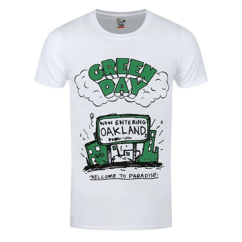 Welcome To Paradise Tshirt Damen Weiss M von Green Day