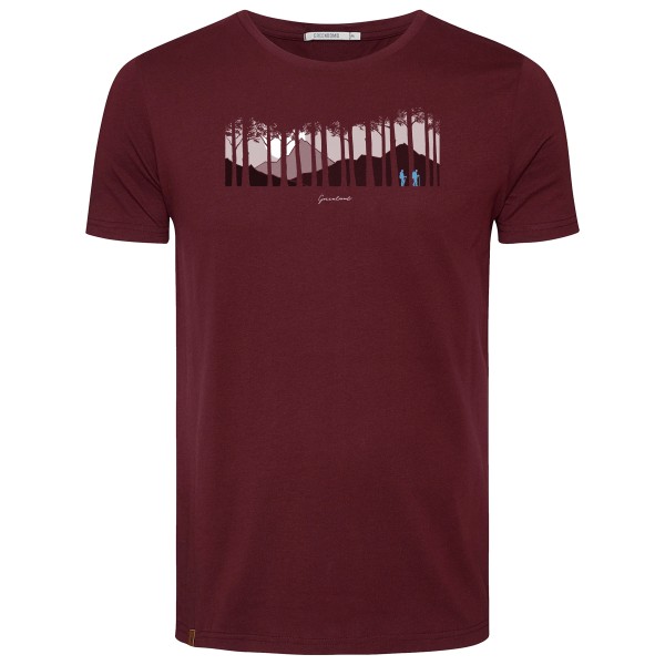 GreenBomb - Nature Forest Couple Guide T-Shirt - T-Shirt Gr XXL rot von GreenBomb