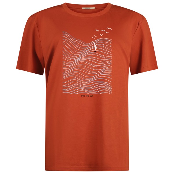 GreenBomb - Nature Sea Vibes Guide T-Shirt - T-Shirt Gr M rot von GreenBomb