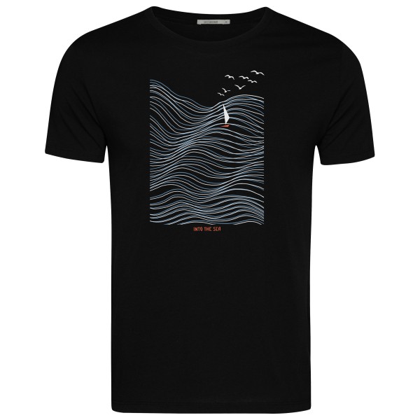 GreenBomb - Nature Sea Vibes Guide T-Shirt - T-Shirt Gr S schwarz von GreenBomb