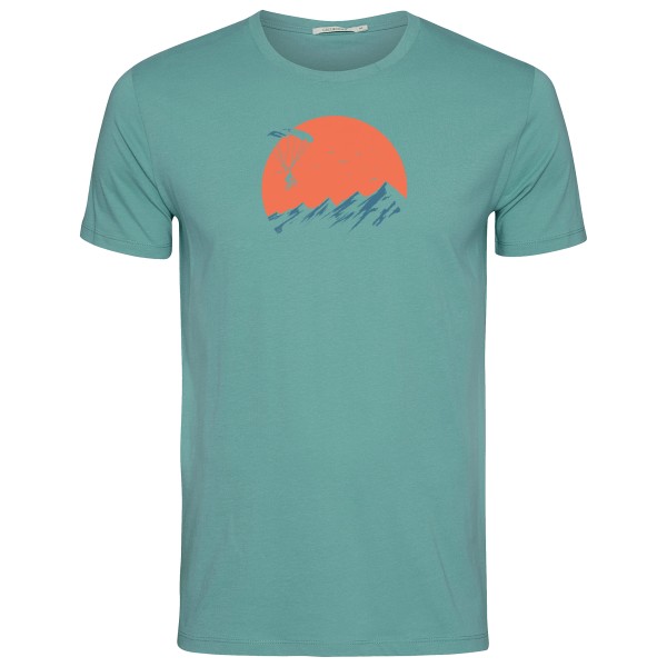 GreenBomb - Nature Sky Bike Guide T-Shirt - T-Shirt Gr L;M;S;XL;XXL blau;türkis von GreenBomb