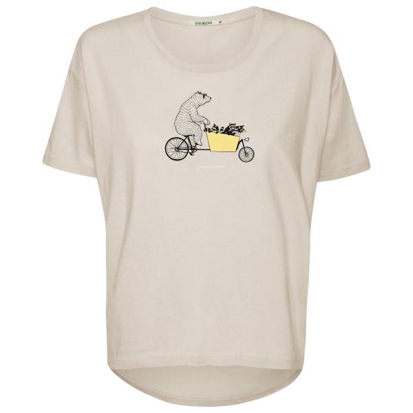 GreenBomb - Women's Bike Cargo Raccoon Feel T-Shirt - T-Shirt Gr L;M;XL;XS beige von GreenBomb