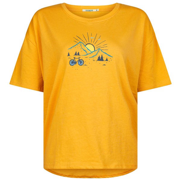 GreenBomb - Women's Nature Sunset Ride Feel T-Shirt - T-Shirt Gr L;M;S;XL;XS orange von GreenBomb