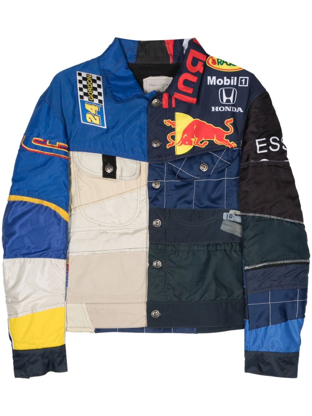 Greg Lauren Racing Scrapwork Trucker jacket - Blue von Greg Lauren