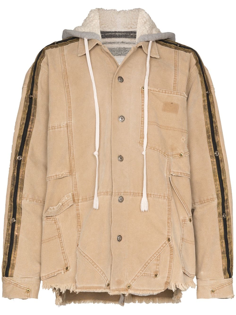 Greg Lauren Royal hooded jacket - Brown von Greg Lauren