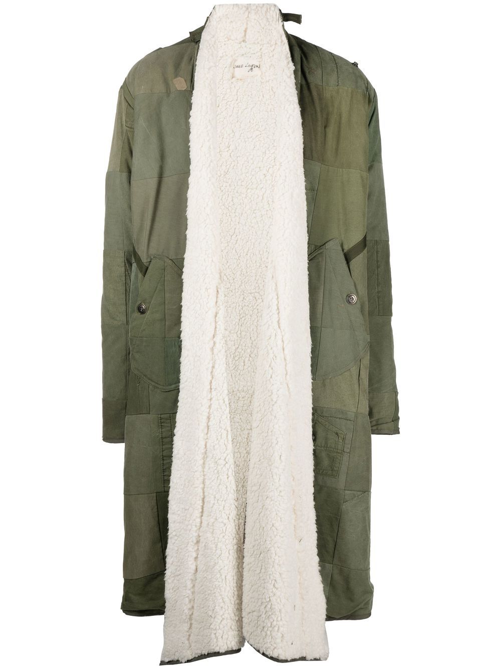 Greg Lauren army scrapwork parka coat - Green von Greg Lauren