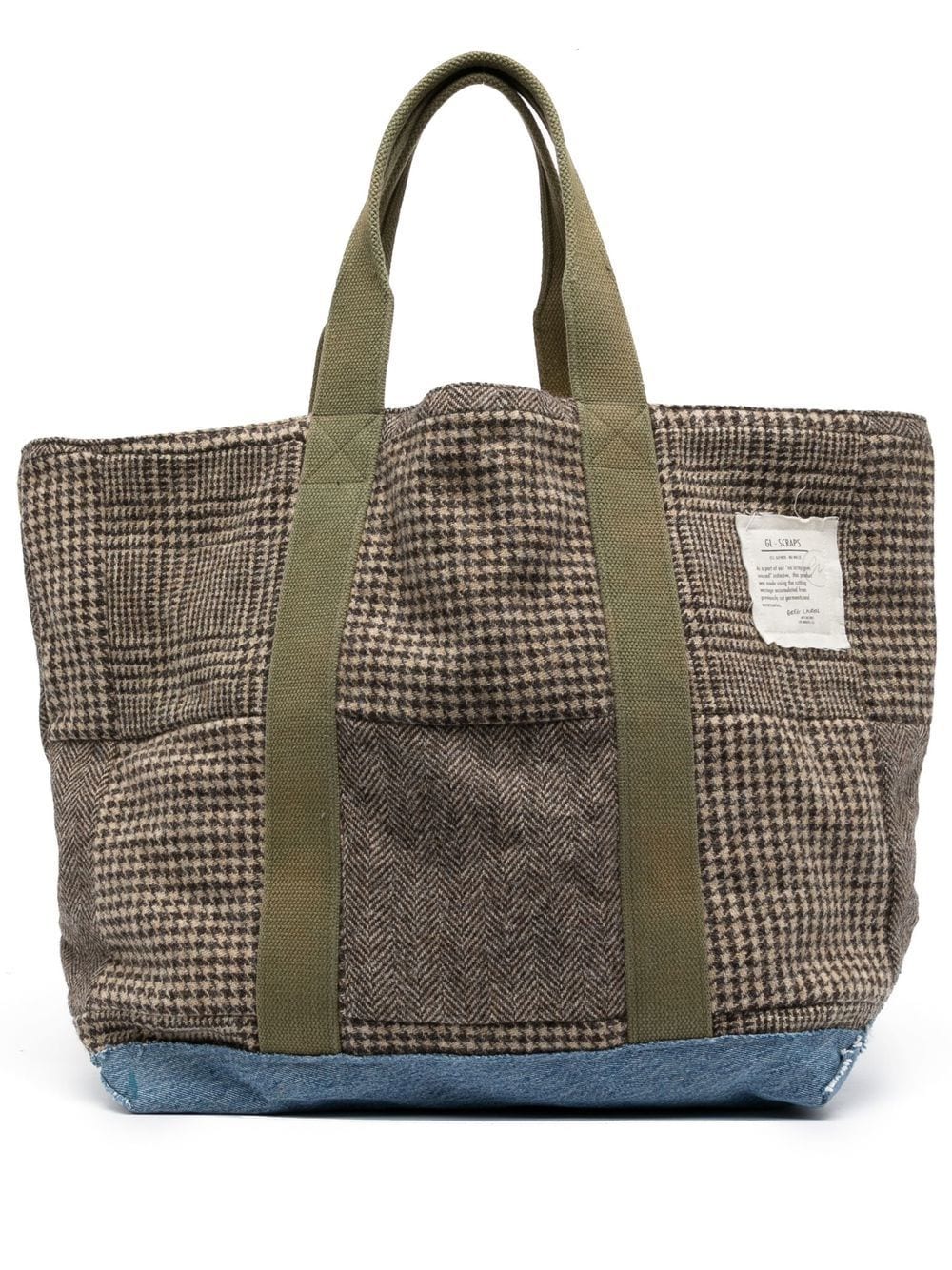 Greg Lauren cotton tote-bag - Brown von Greg Lauren