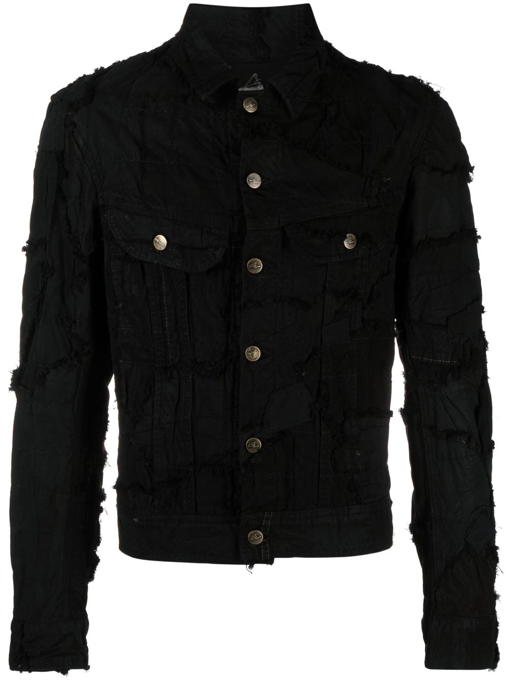 Greg Lauren distressed denim jacket - Black von Greg Lauren