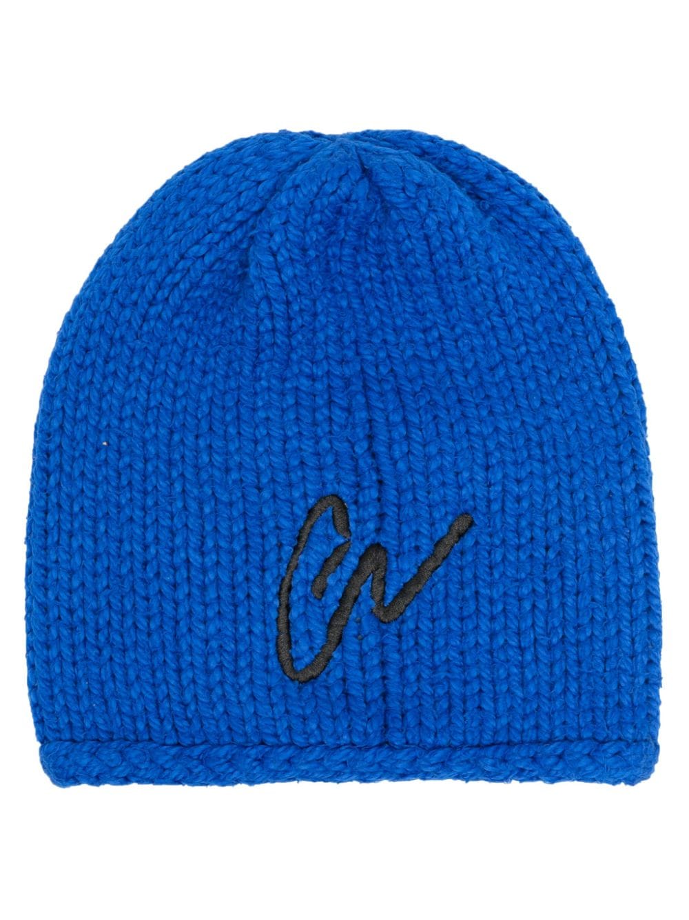 Greg Lauren logo-embroidered wool beanie - Blue von Greg Lauren