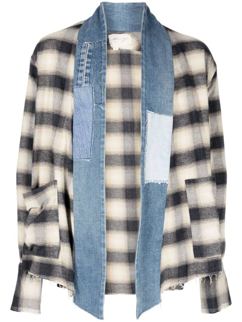 Greg Lauren patchwork shirt jacket - Multicolour von Greg Lauren