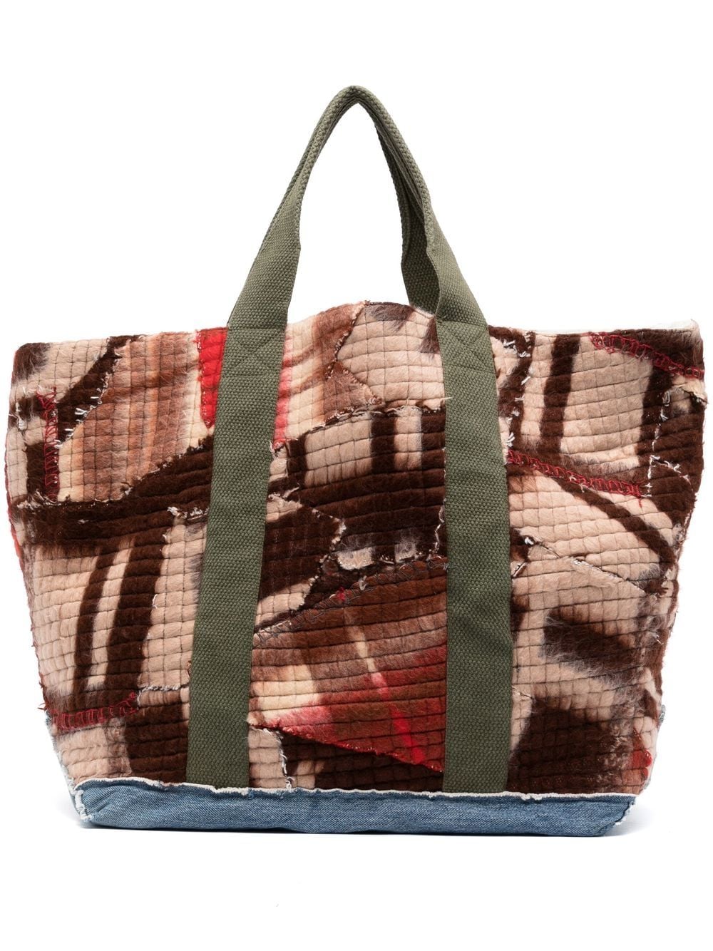 Greg Lauren quilted patchwork tote bag - Multicolour von Greg Lauren