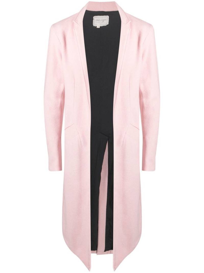 Greg Lauren single-breasted wool coat - Pink von Greg Lauren