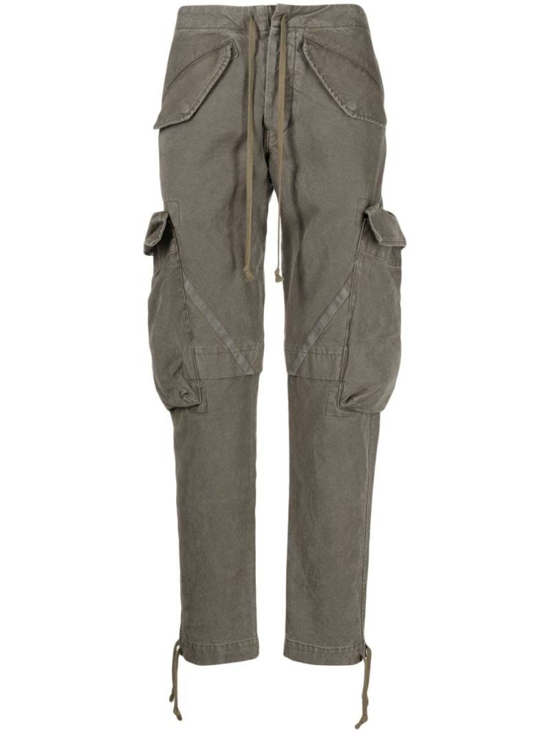 Greg Lauren tapered cotton cargo trousers - Green von Greg Lauren