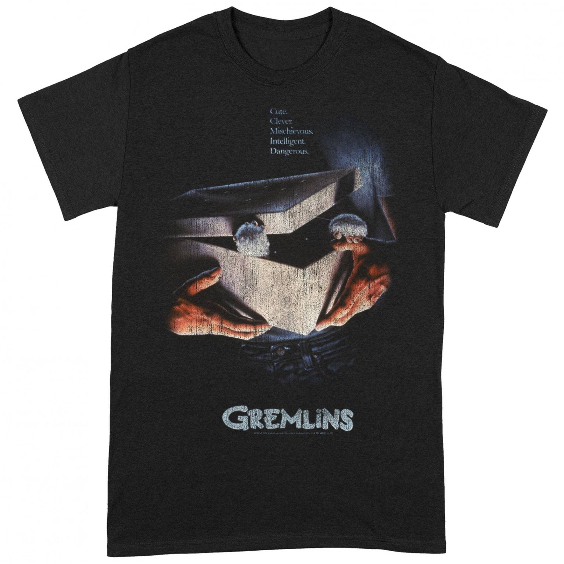 T-shirt Damen Schwarz S von Gremlins