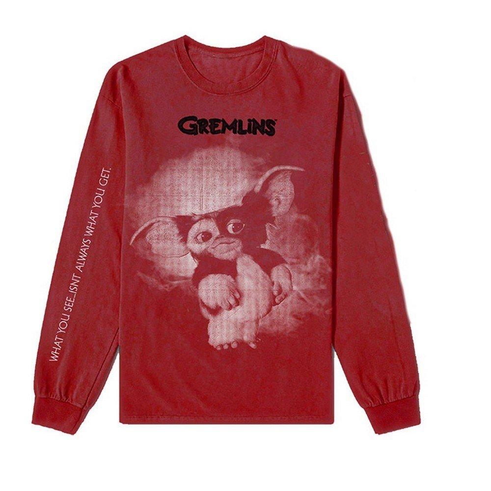 Tshirt Langärmlig Damen Rot Bunt L von Gremlins