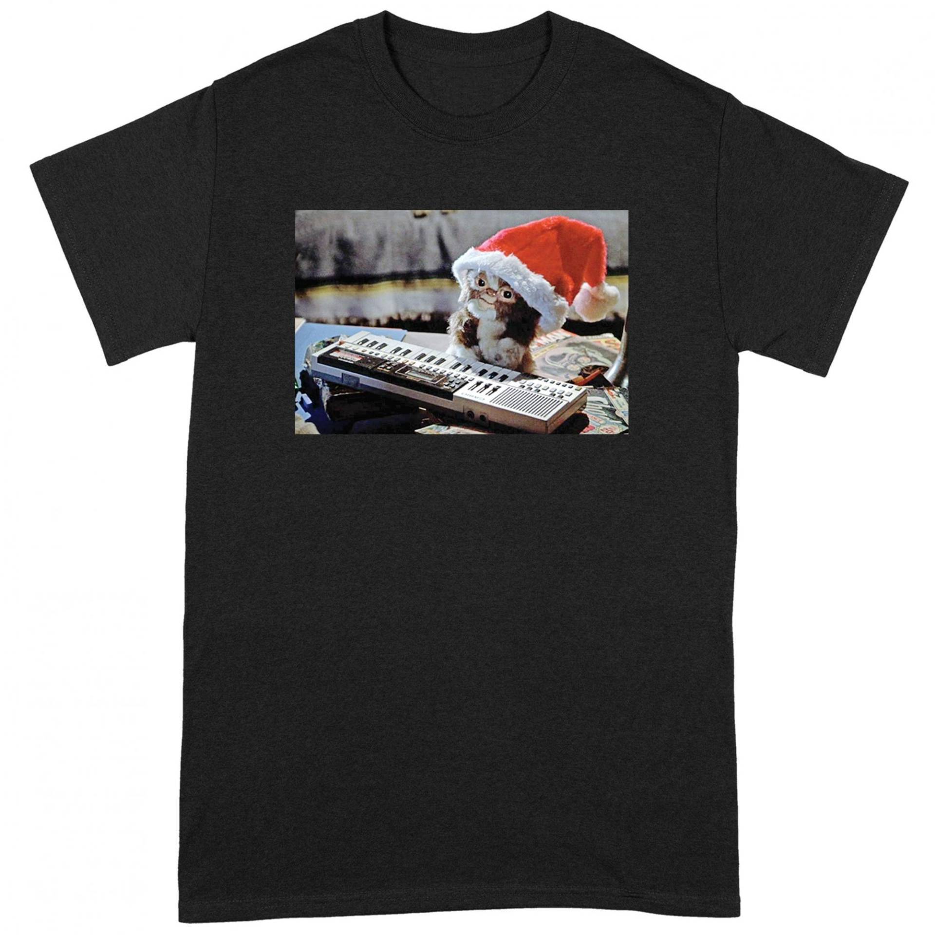 Tshirt Weihnachtliches Design Herren Schwarz XXL von Gremlins