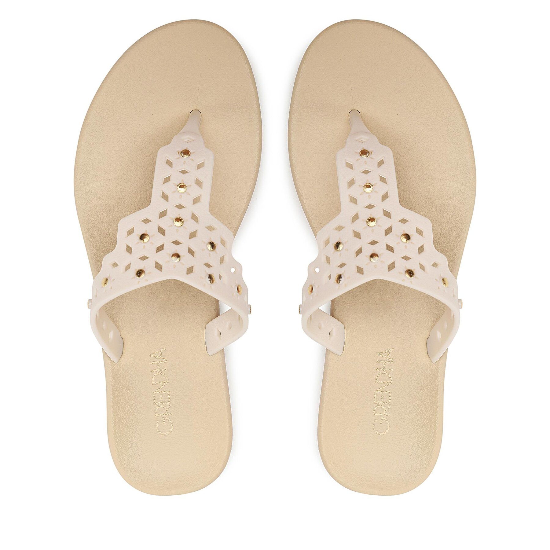 Zehentrenner Grendha Cacau Damas Rast 18598 Beige von Grendha