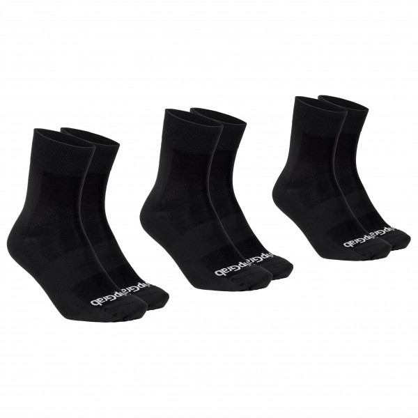 GripGrab - Lightweight SL Summer Socks 3-Pack - Velosocken Gr L - 44-47;M - 41-44;S - 38-41;XS - 35-38 oliv;schwarz von GripGrab