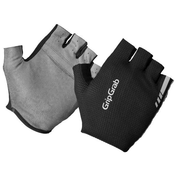GripGrab - PACR InsideGrip Short Finger Summer Gloves - Handschuhe Gr L - 10 schwarz/grau von GripGrab