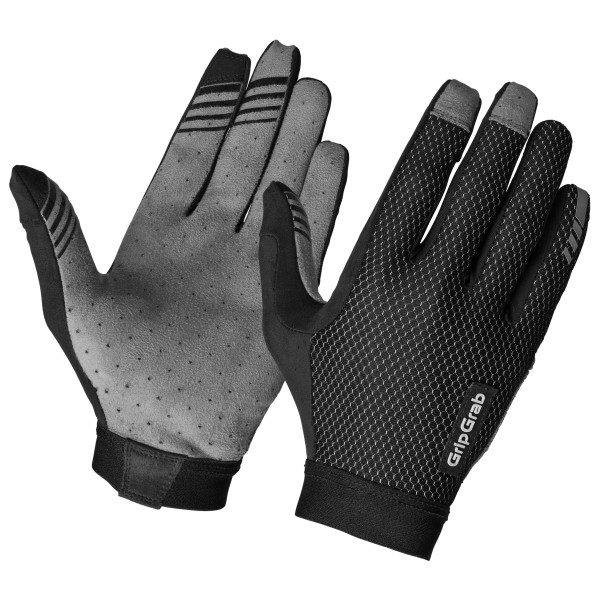 GripGrab - Vertical 2 InsideGrip Full Finger Summer Gloves - Handschuhe Gr XXL - 12 grau/schwarz von GripGrab
