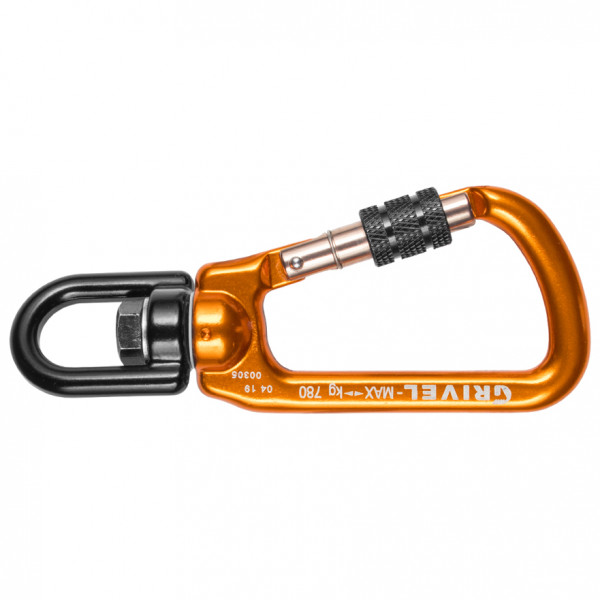 Grivel - Rotor - Materialkarabiner orange/schwarz Grivel - Rotor - Materialkarabiner orange/schwarz von Grivel