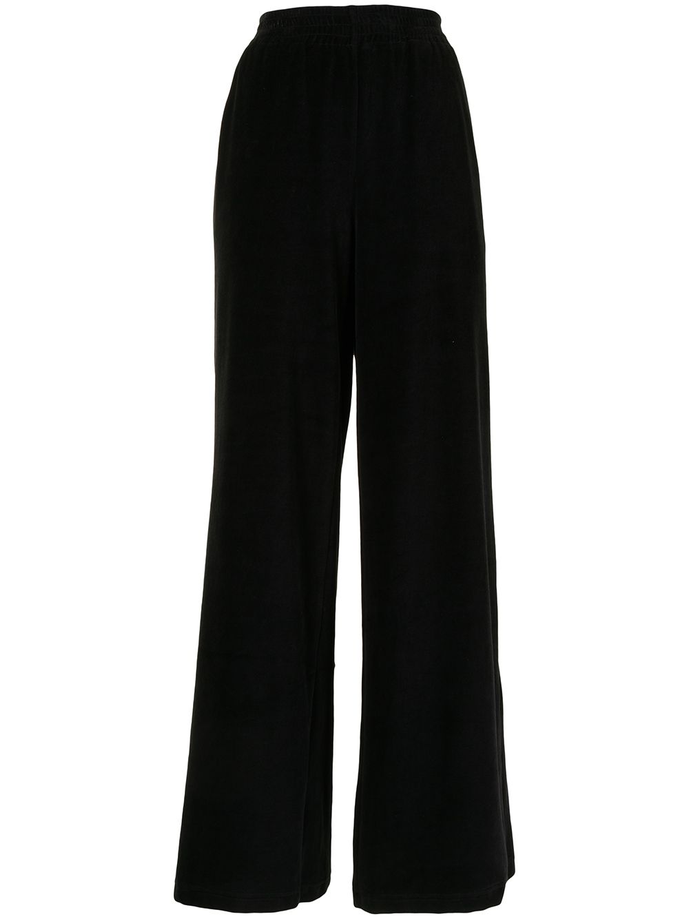 Ground Zero velvet wide-leg trousers - Black von Ground Zero