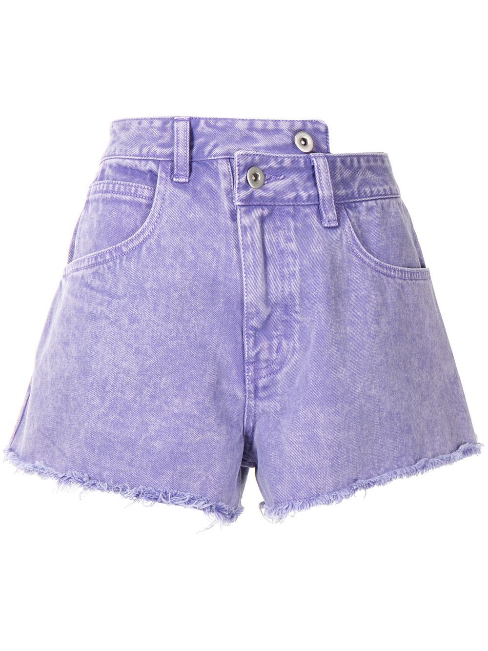 Ground Zero washed denim shorts - Purple von Ground Zero