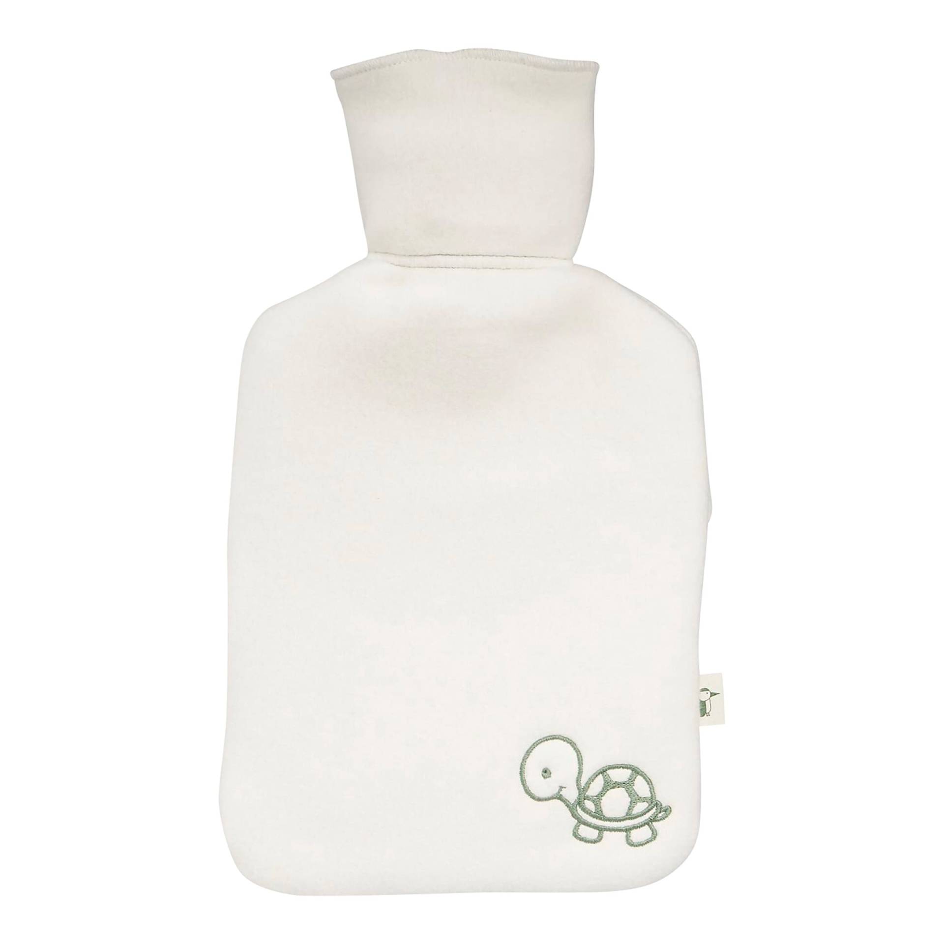Wärmflasche aus Naturkautschuk mit Bio-Bezug von Grünspecht