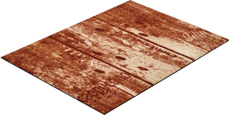 Grund Fussmatte »Cappu«, rechteckig, 8 mm Höhe, Schmutzfangmatte mit Schriftzug, waschbar, In- und Outdoor geeignet von Grund