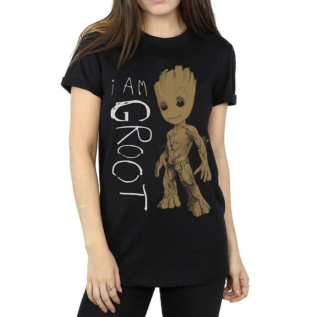 I Am Groot Tshirt Damen Schwarz XXL von Guardians Of The Galaxy