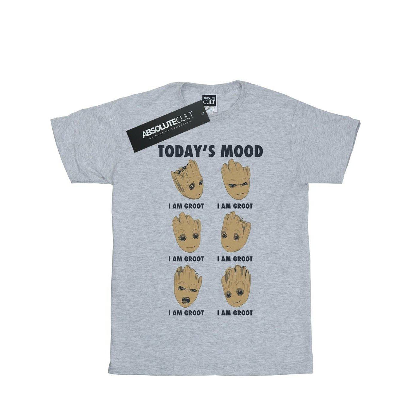 Today's Mood Tshirt Mädchen Grau 140/146 von Guardians Of The Galaxy