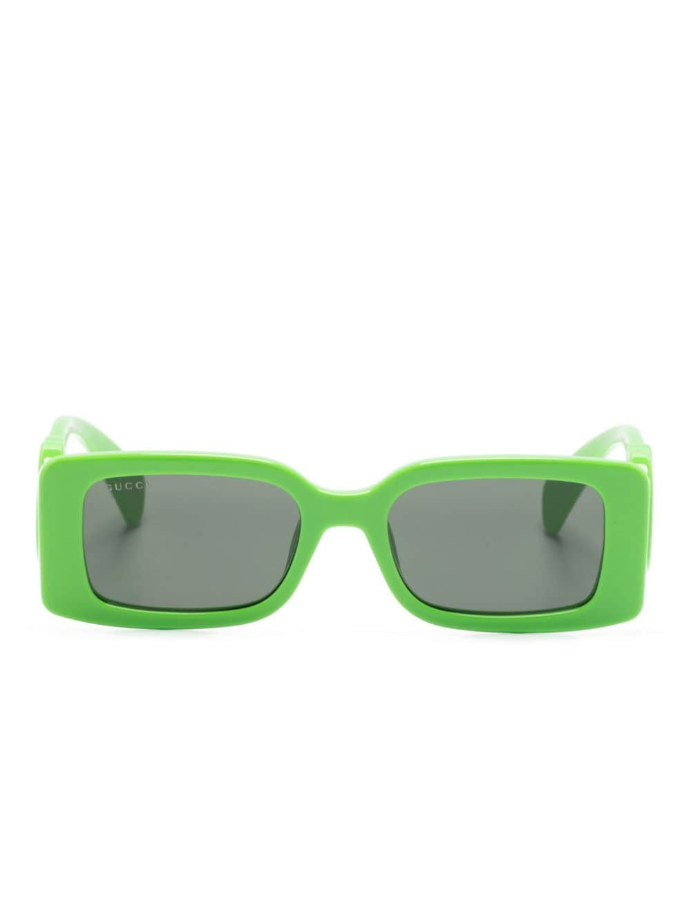 Gucci Eyewear Chaise Lounge rectangle-frame sunglasses - Green von Gucci Eyewear