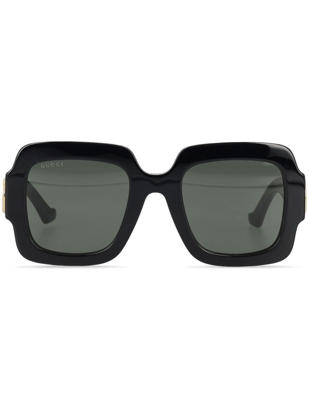 Gucci Eyewear Double G square-frame sunglasses - Black von Gucci Eyewear