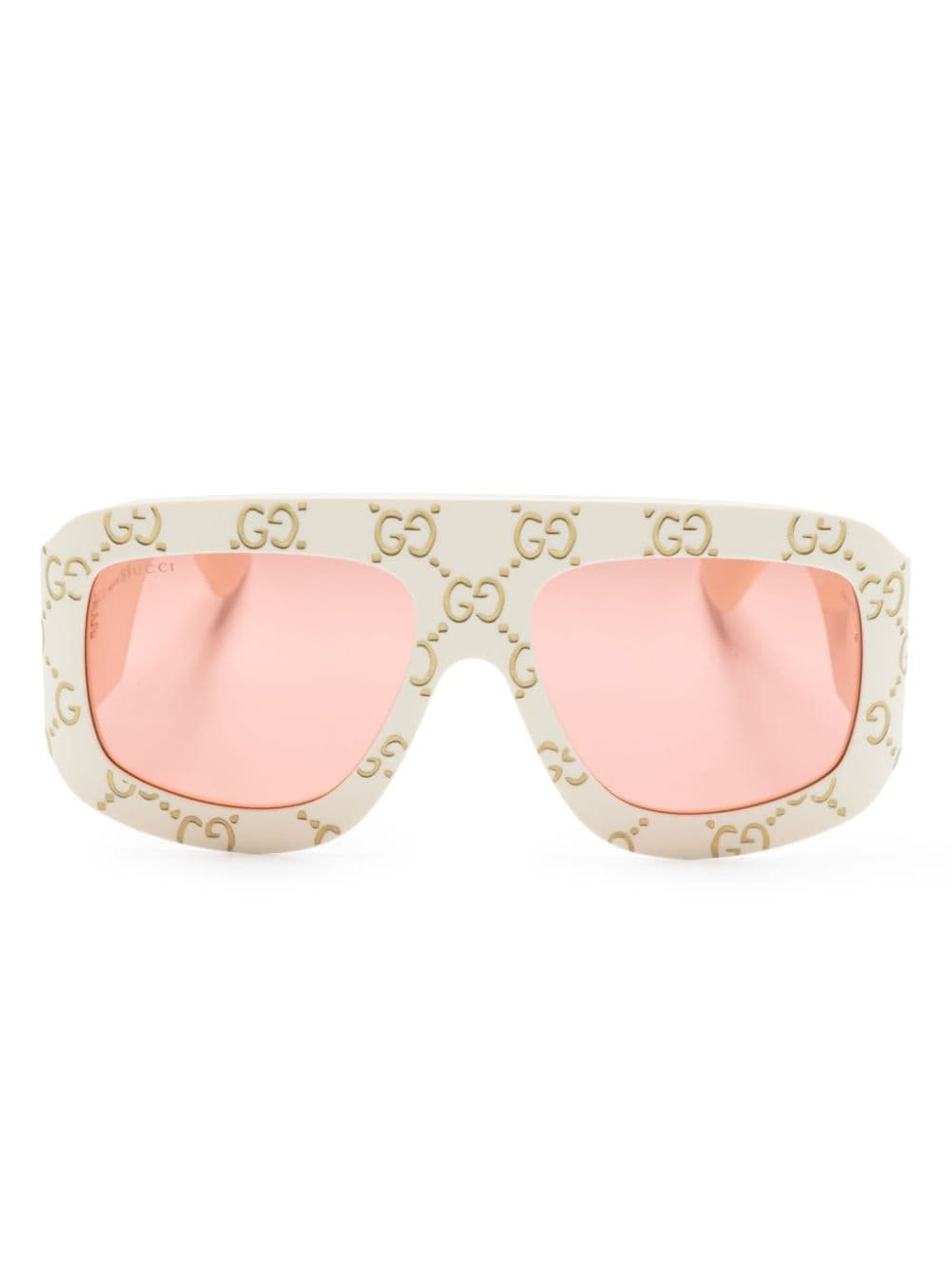 Gucci Eyewear GG monogram pilot-frame sunglasses - Neutrals von Gucci Eyewear